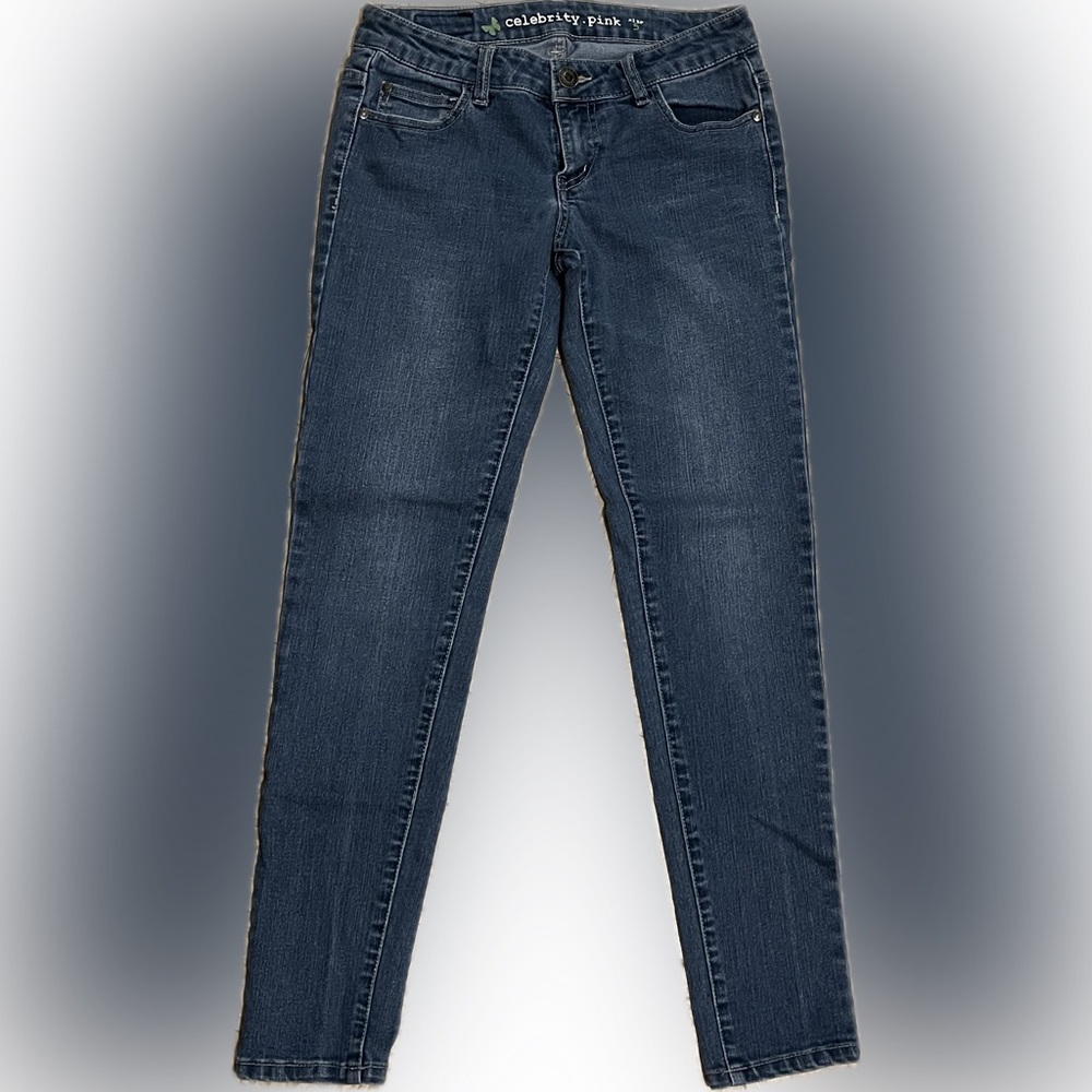 Celebrity Pink Blue Skinny Jeans Versatile Everyday Wear